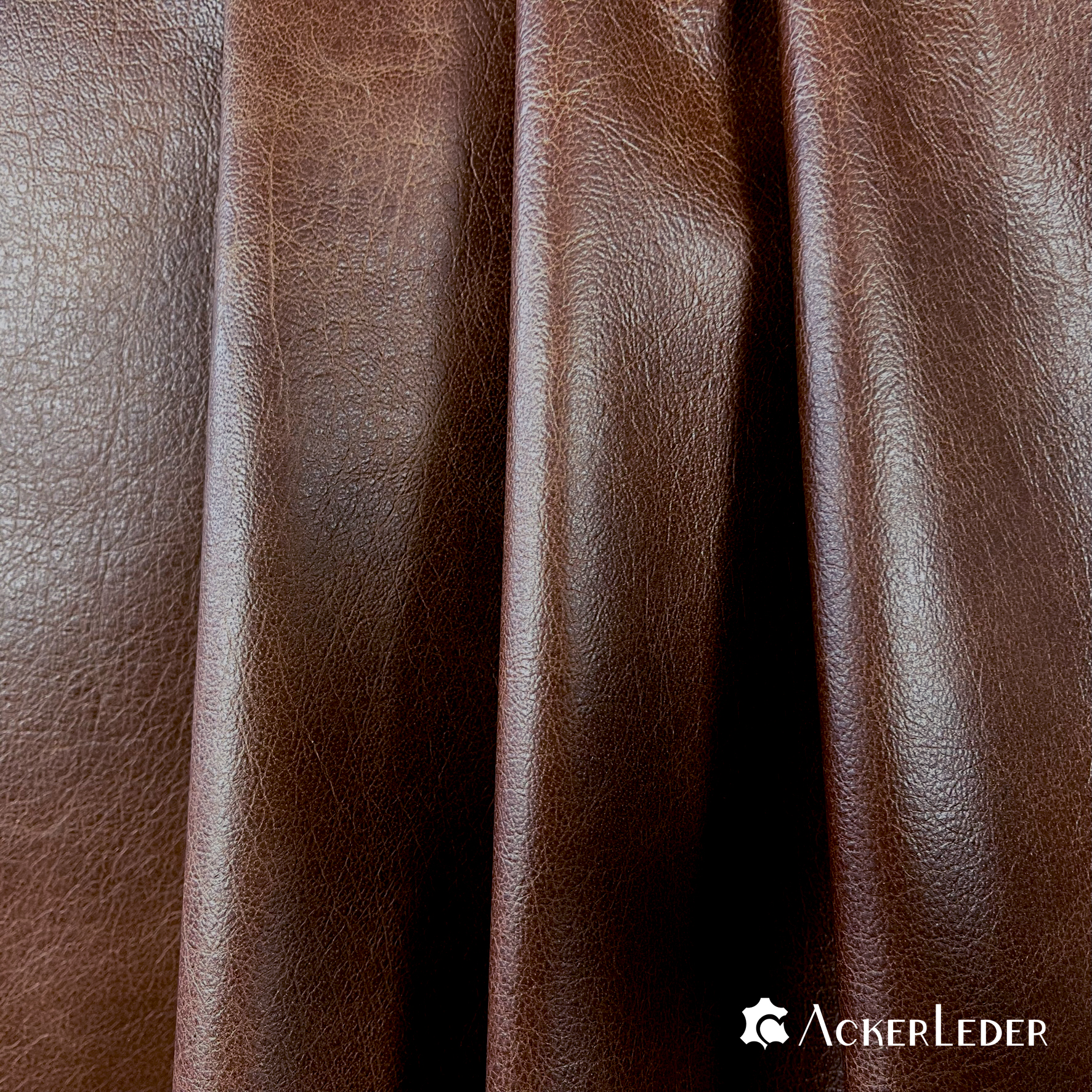 Lederhaut Rindleder Braun Chesterfield glatt Antik Vintage 2206104 verschiedene Größen