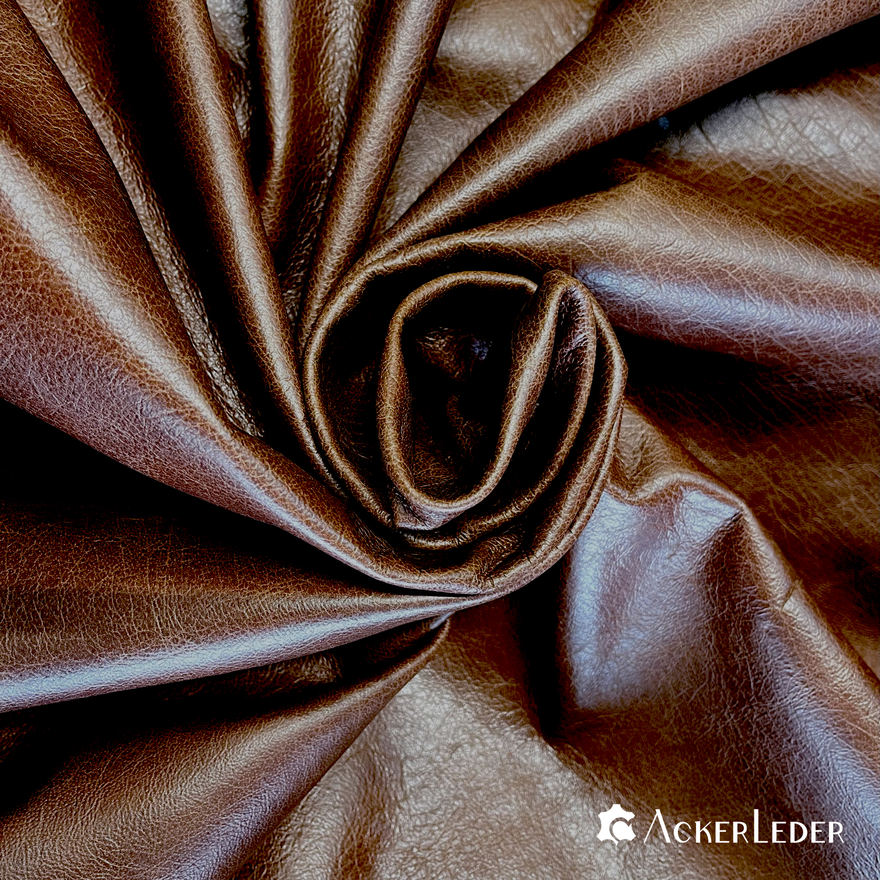 Lederhaut Rindleder Braun Chesterfield glatt Antik Vintage 2206104 verschiedene Größen