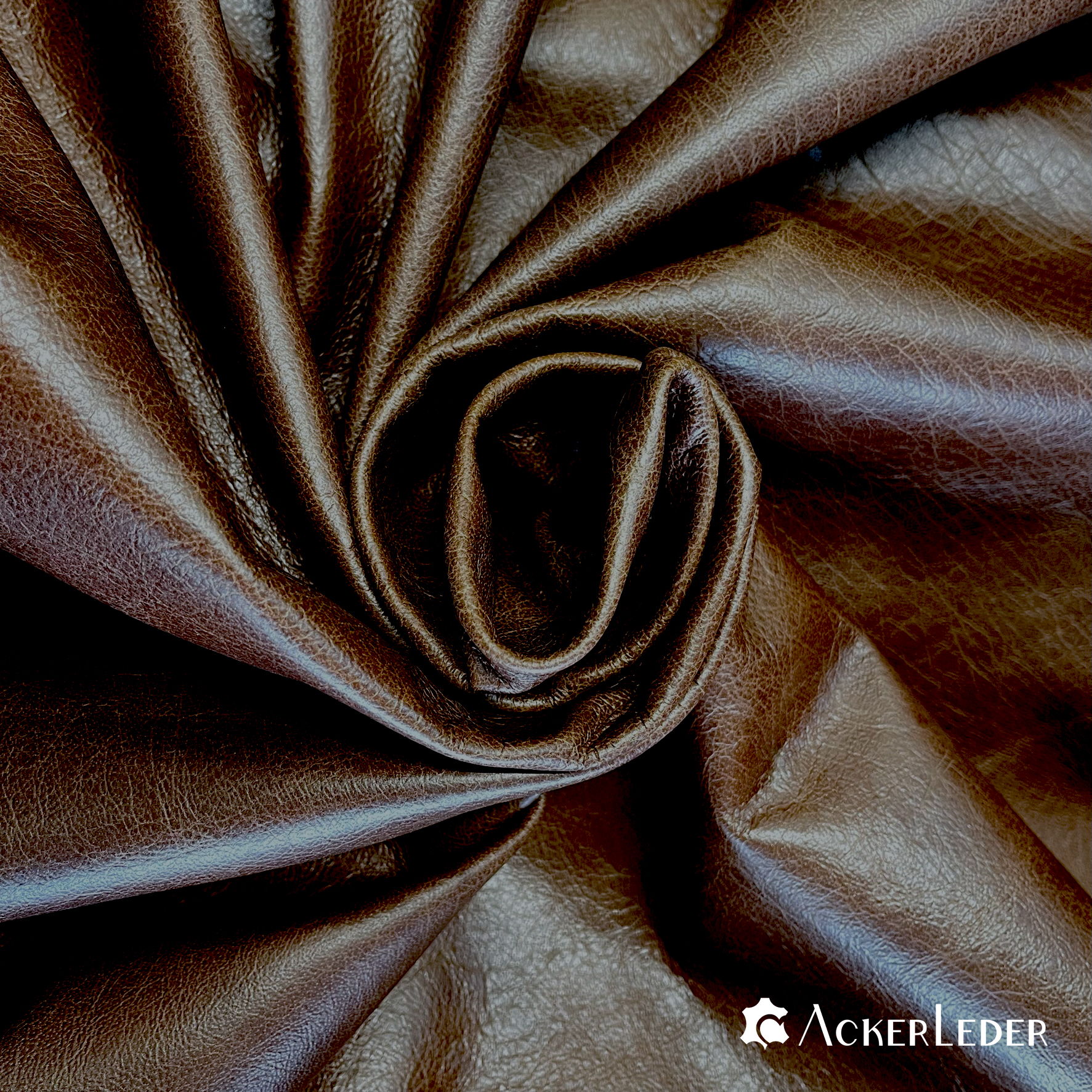 Lederhaut Rindleder Braun Chesterfield glatt Antik Vintage 2206104 verschiedene Größen