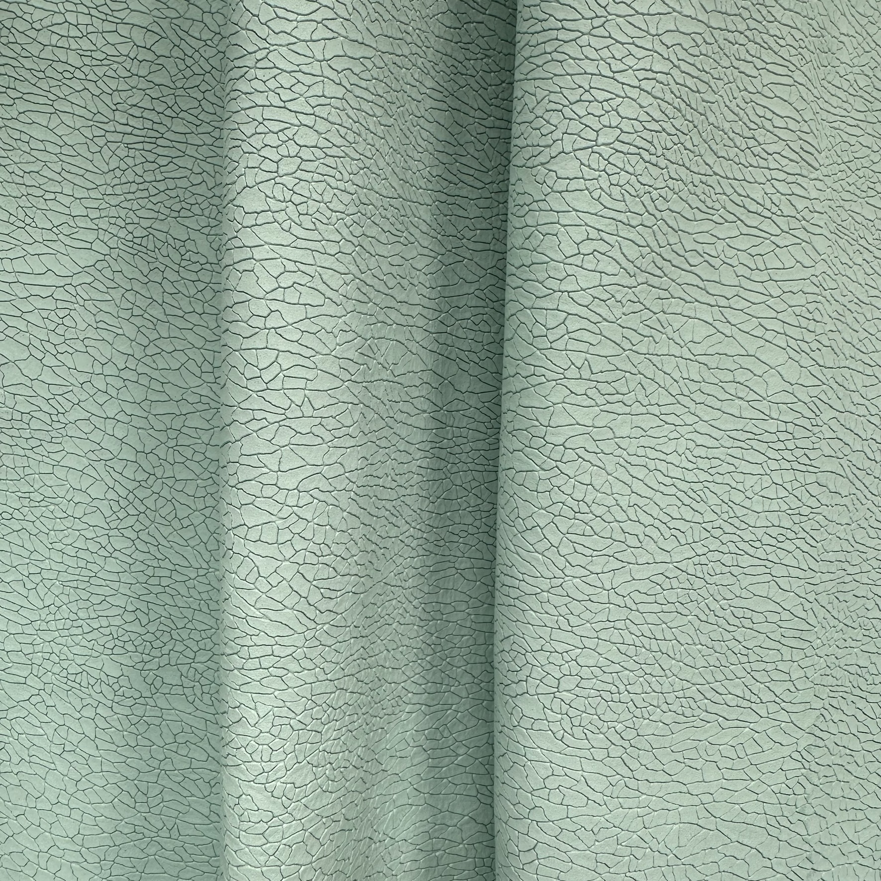 Schuh- & Taschenleder „Craquelé Mint Nubuk“ – Rindleder mit 3D-Struktur in frischer Farbe