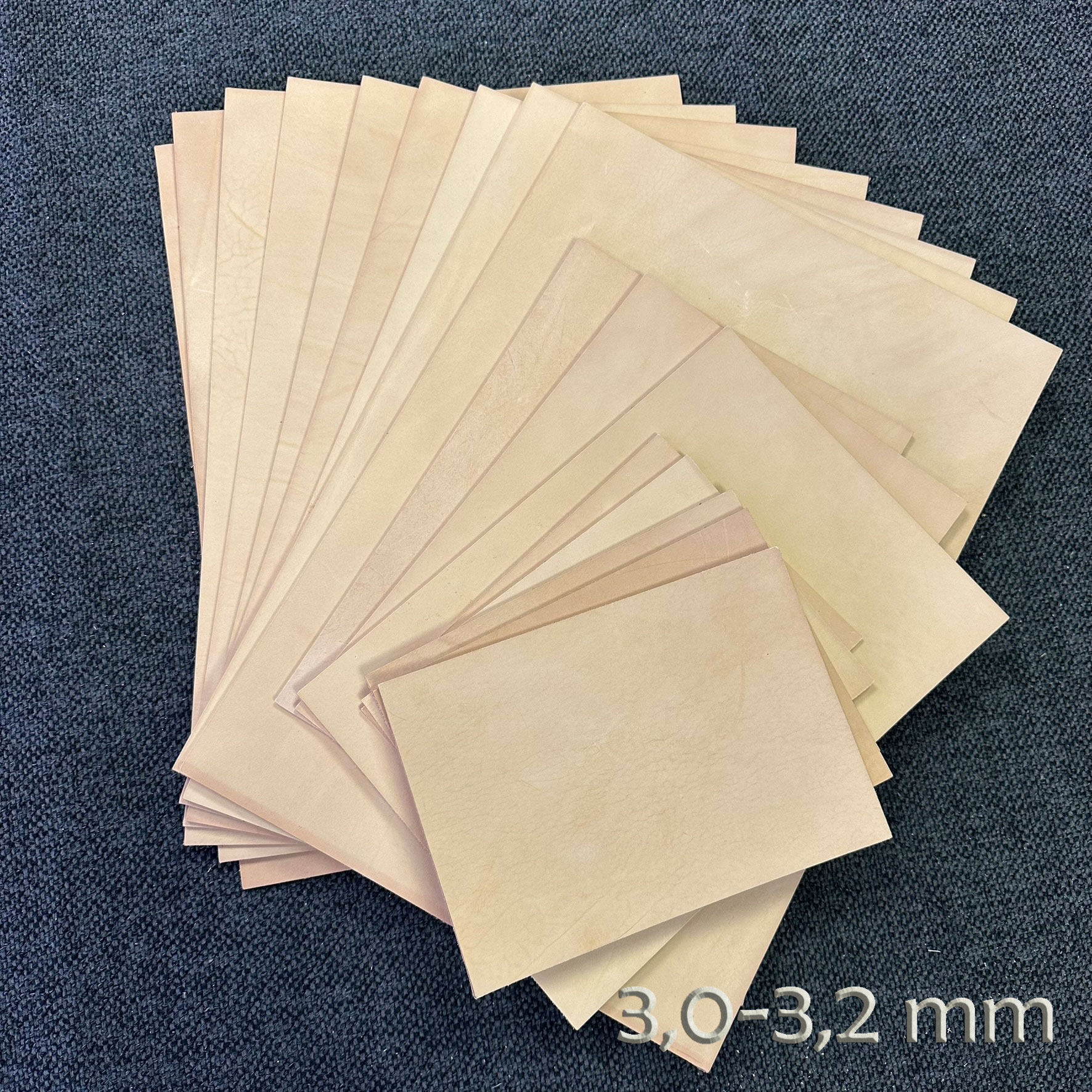 Blankleder ohne Oberflächenbehandlung