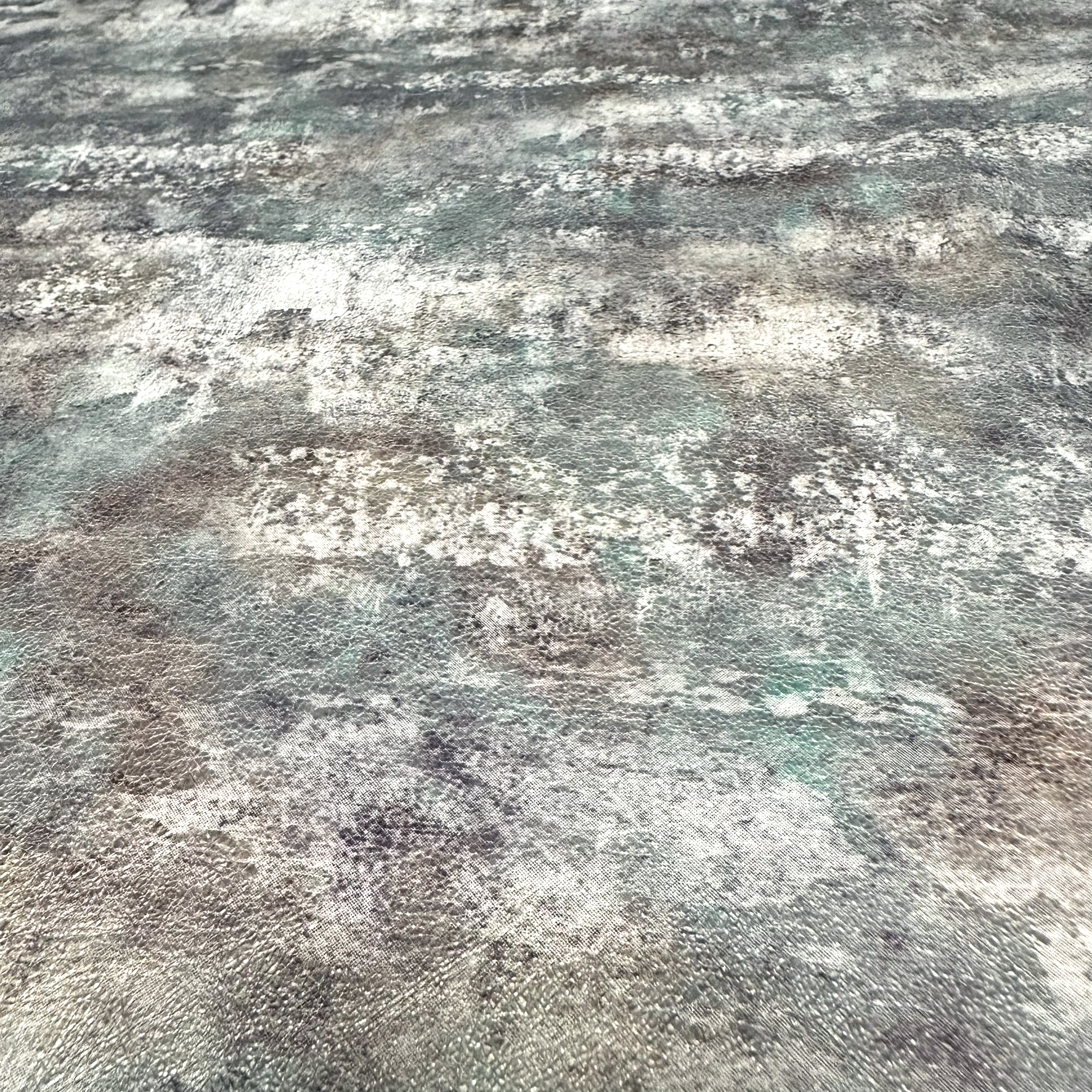 Schuh- & Taschenleder „Abstract Aquarell Farbverlauf Universum“ – Rindleder mit Print in hellen Tönen