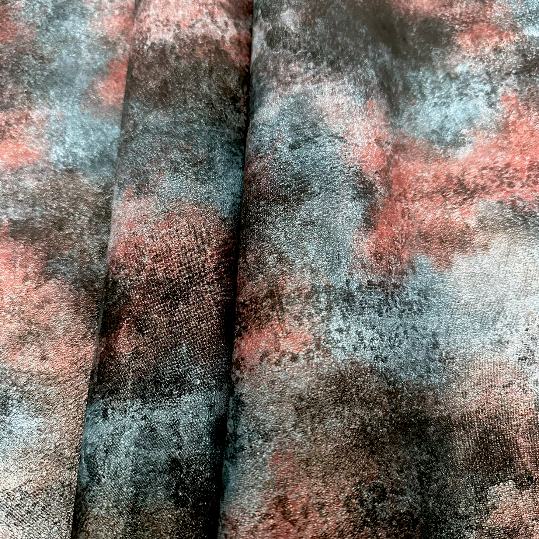 Schuh- & Taschenleder „Abstract Aquarell Farbverlauf Universum“ – Rindleder mit Print in dunklen Tönen