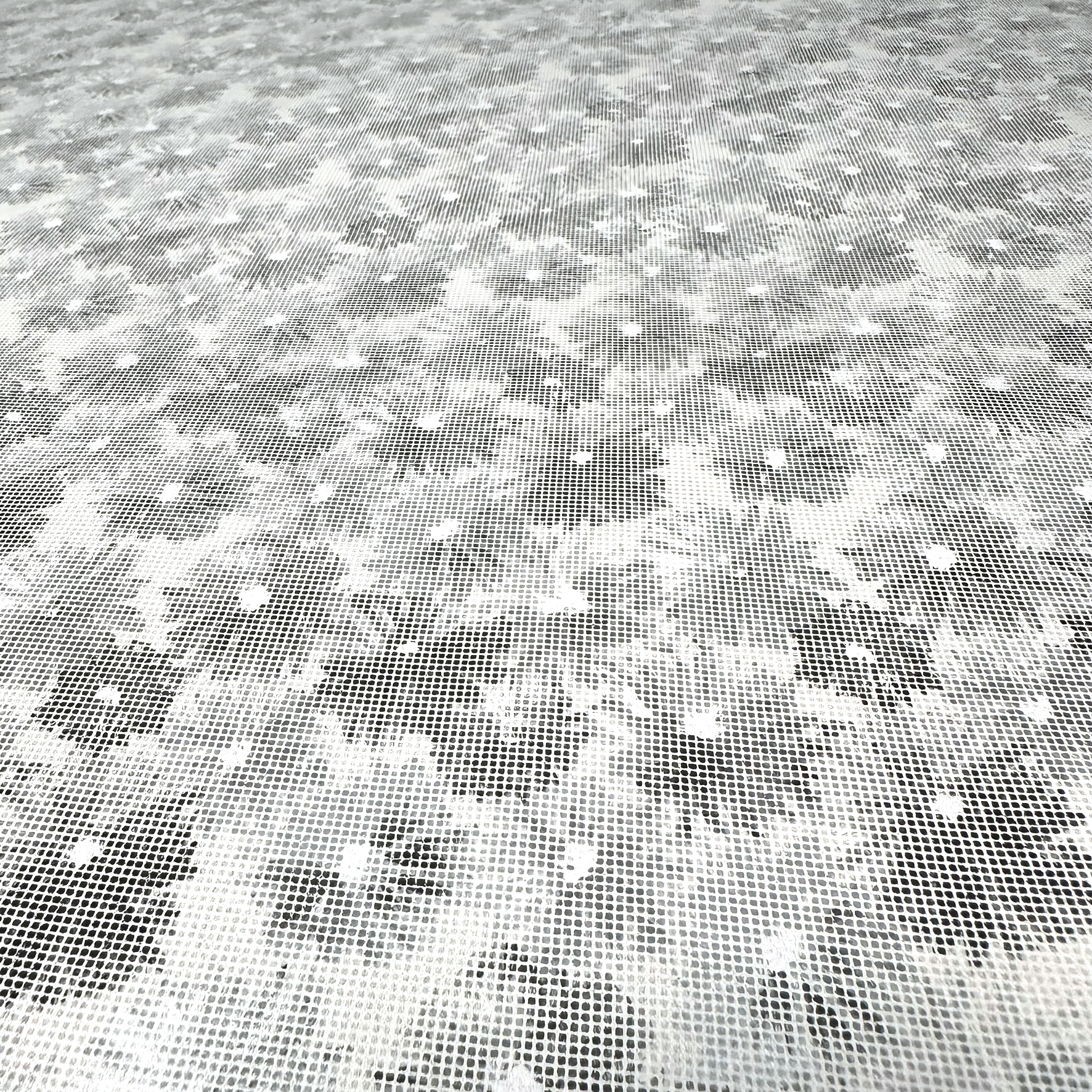 Schuh- & Taschenleder „Monochrome Blumen mit Silberglanz in Pixeloptik “ – Nubuk-Rindleder mit Folierung