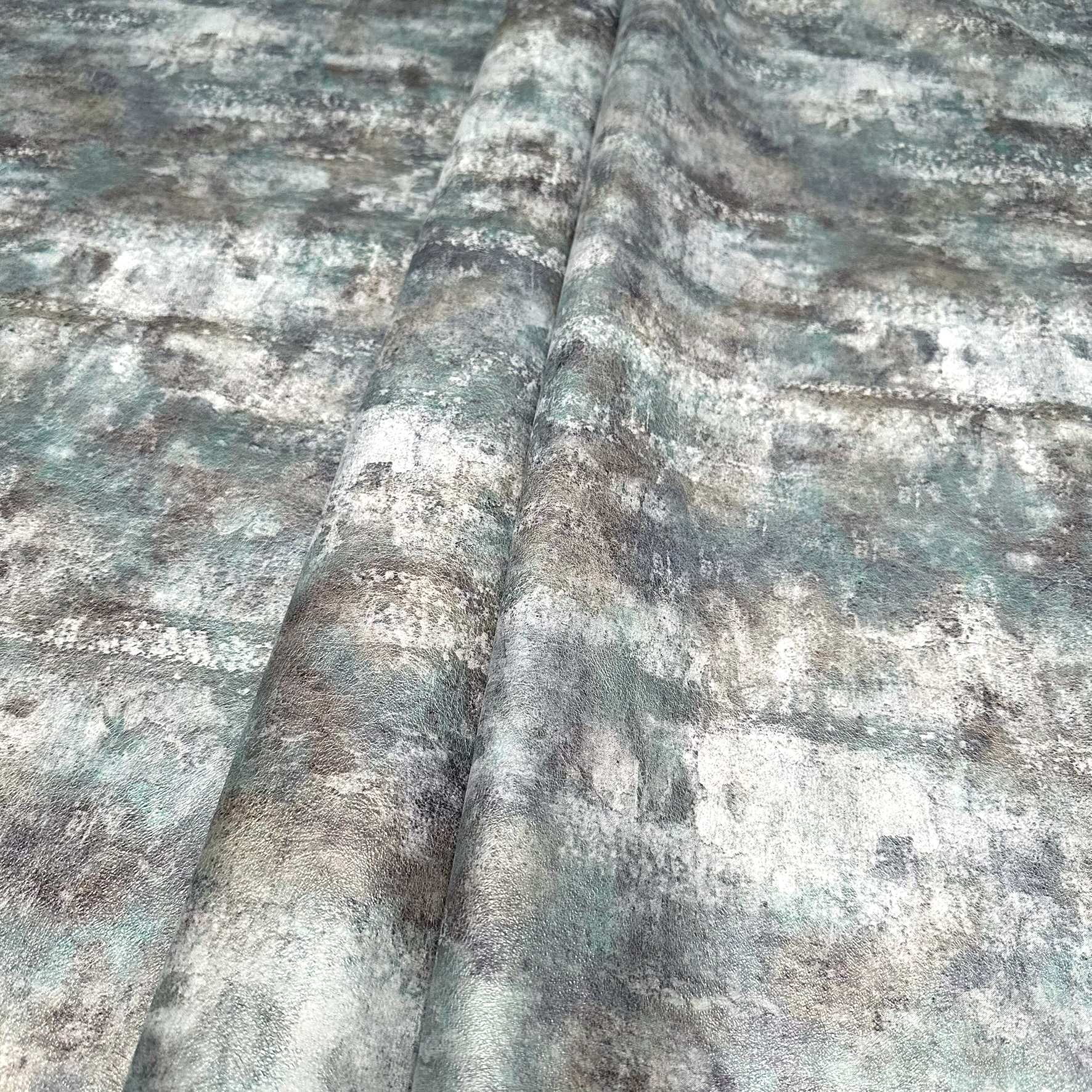 Schuh- & Taschenleder „Abstract Aquarell Farbverlauf Universum“ – Rindleder mit Print in hellen Tönen