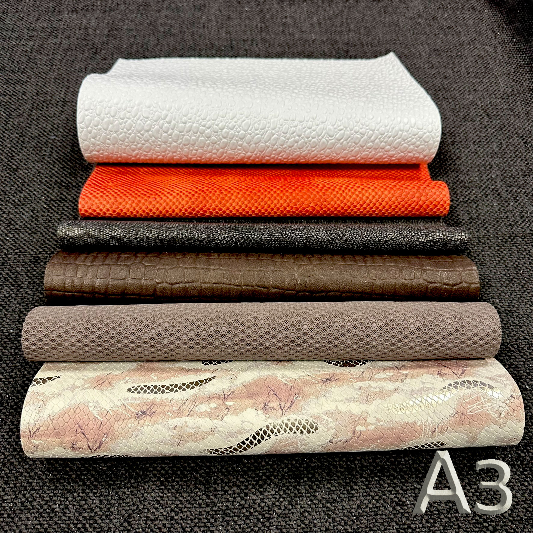 Schuhlederzuschnitte 6 Designs in A3