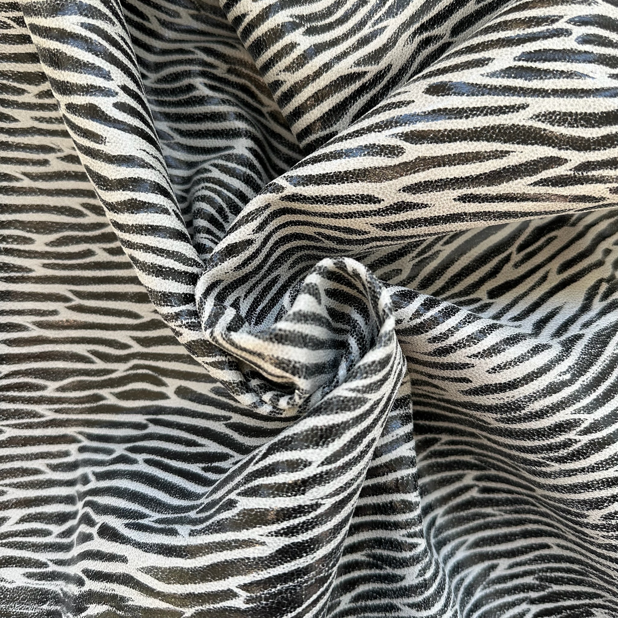 Schuh- & Taschenleder „Zebra“ – Rindleder in Zebraoptik