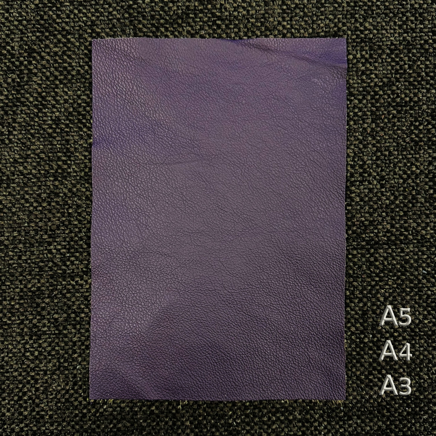 Möbellederzuschnitt in Aubergine in A3