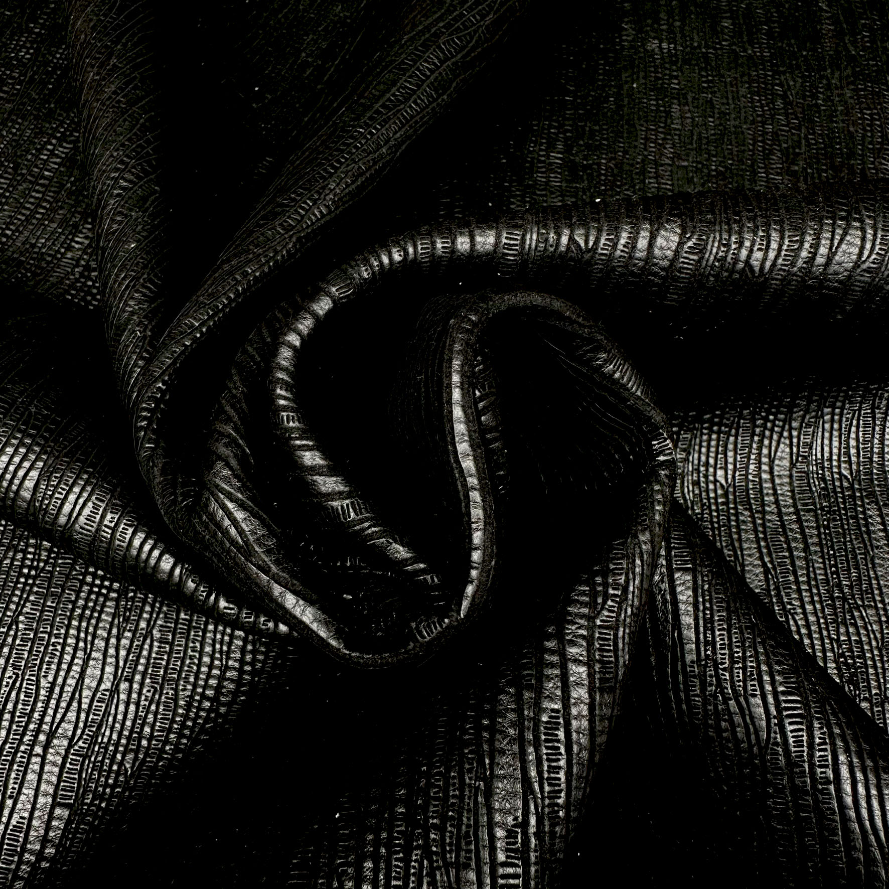 Schuh- & Taschenleder „Motion Lines Black“ – Rindleder mit dynamischer Strukturprägung