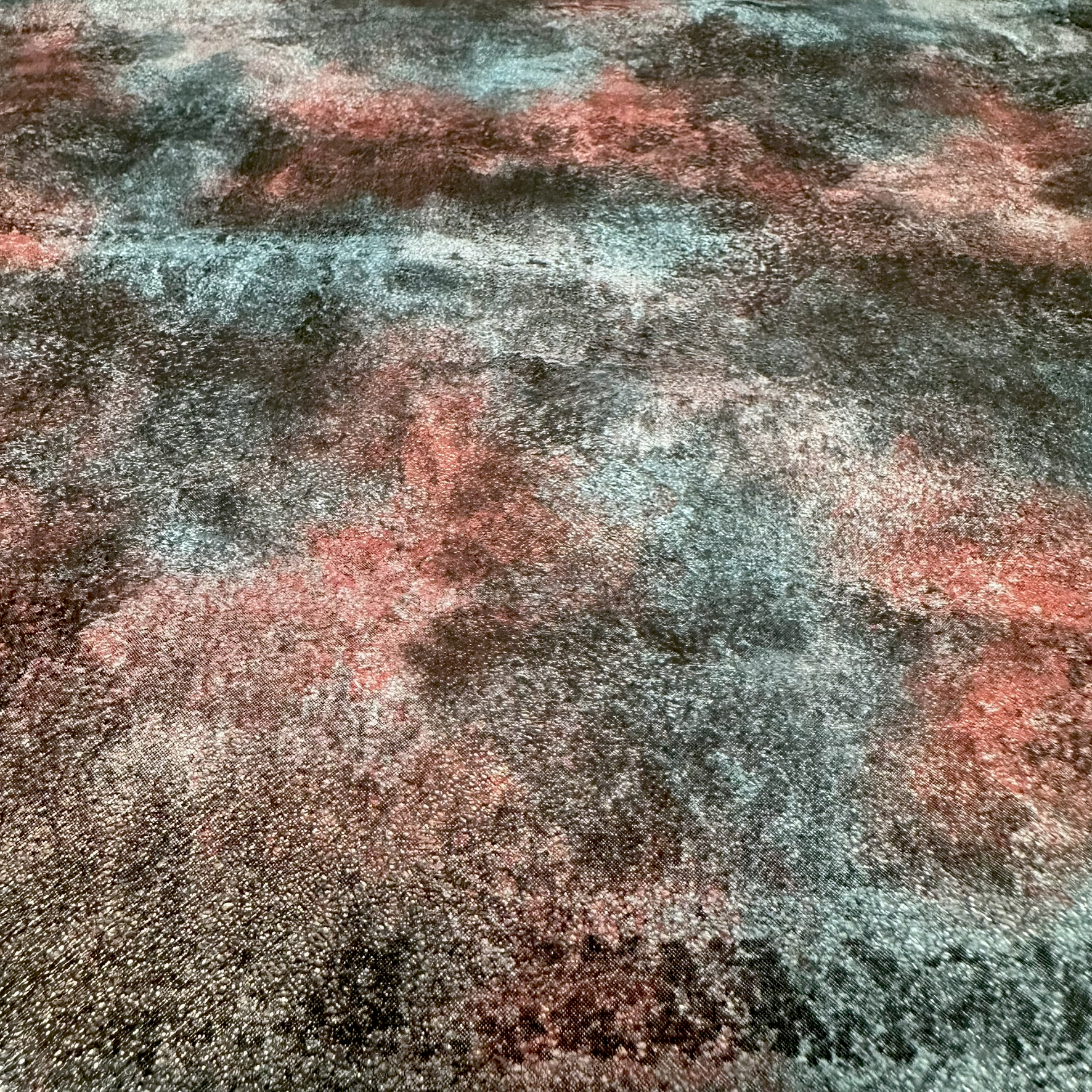 Schuh- & Taschenleder „Abstract Aquarell Farbverlauf Universum“ – Rindleder mit Print in dunklen Tönen