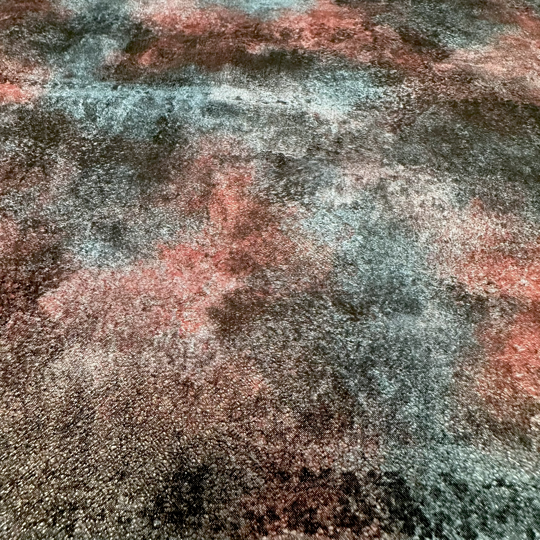 Schuh- & Taschenleder „Abstract Aquarell Farbverlauf Universum“ – Rindleder mit Print in dunklen Tönen