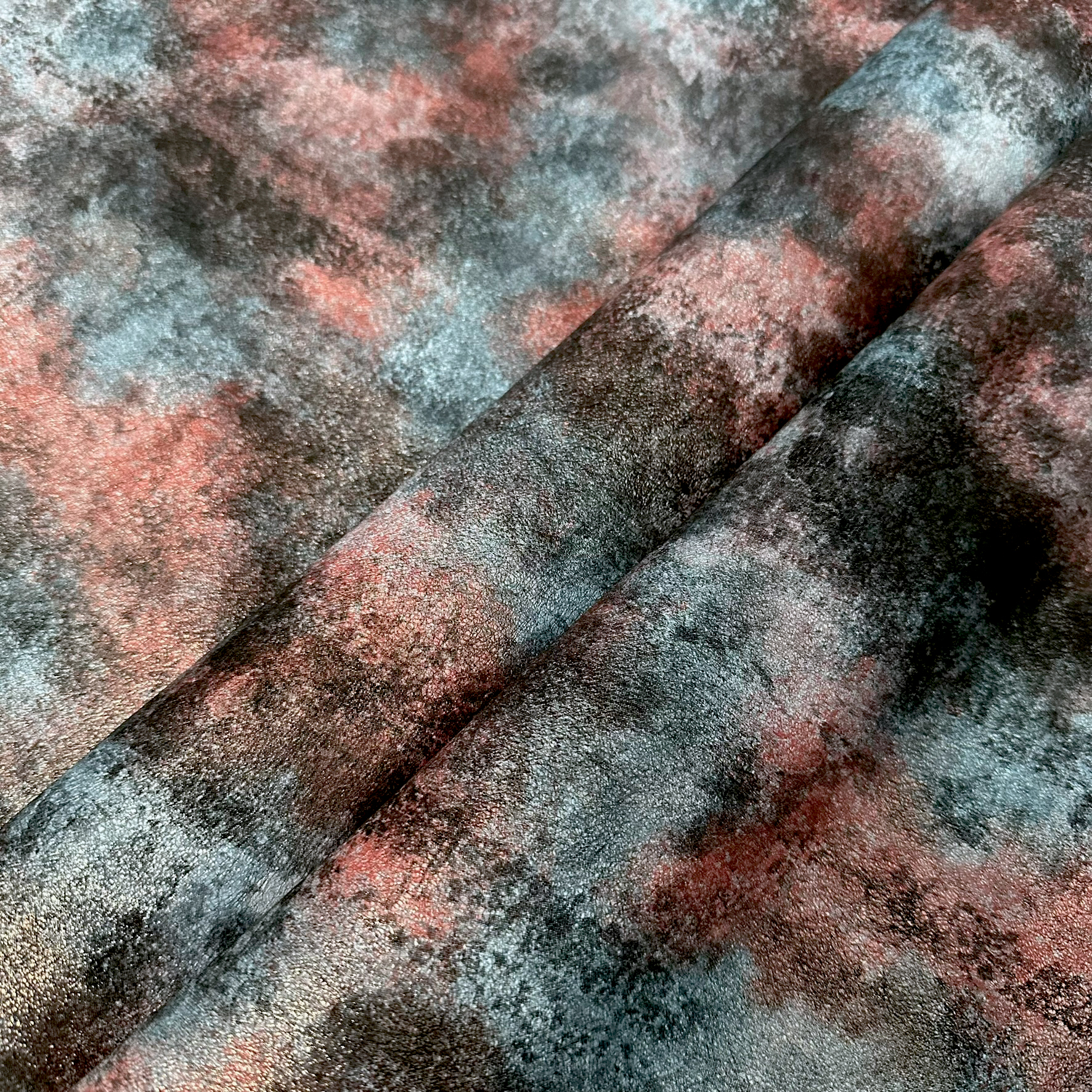 Schuh- & Taschenleder „Abstract Aquarell Farbverlauf Universum“ – Rindleder mit Print in dunklen Tönen