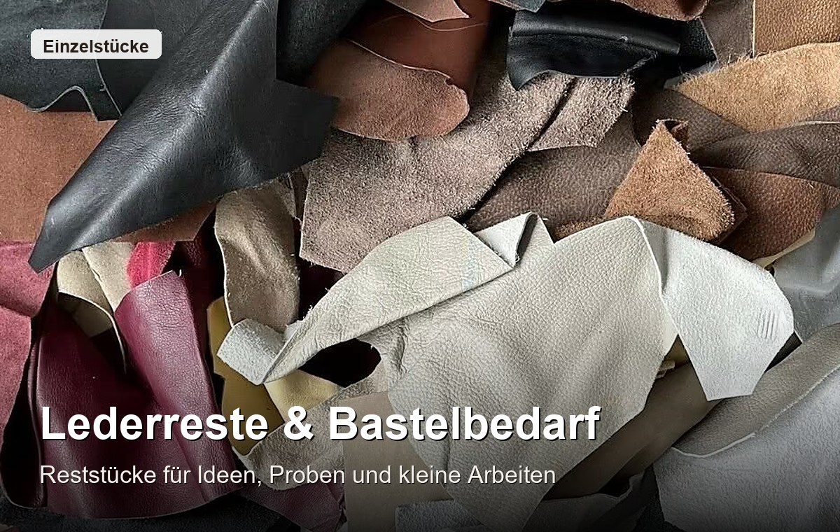 Lederreste und Bastelbedarf kaufen